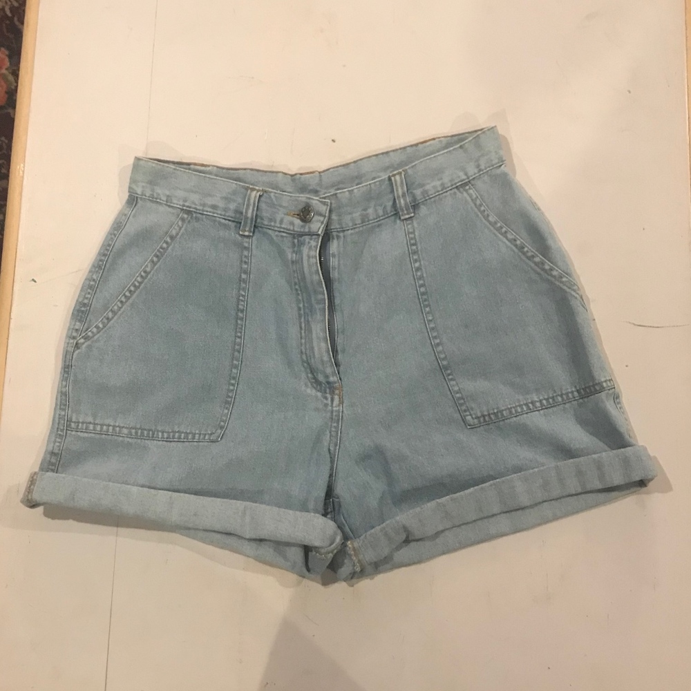 High Rise Jean Shorts